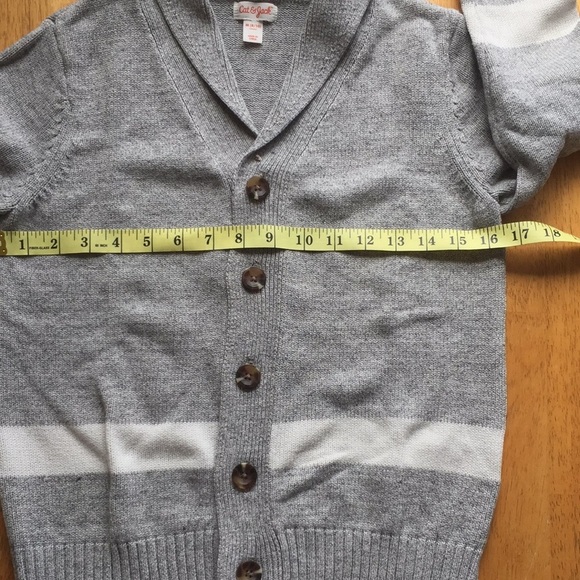 CAT & JACK BOYS CARDIGAN BUTTON DOWN M(8/10) - Picture 2 of 8